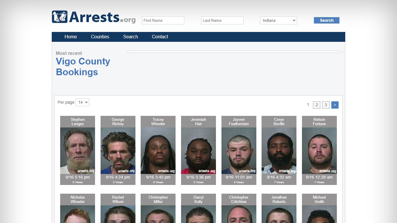 Vigo County Arrests and Inmate Search